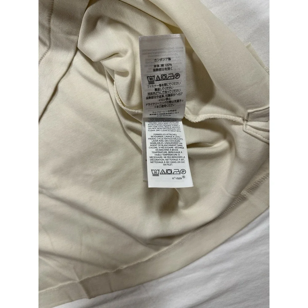 Polo Ralph Lauren White Polo Shirt Soft‎ Touch Long Sleeve Men's 4XB NWT